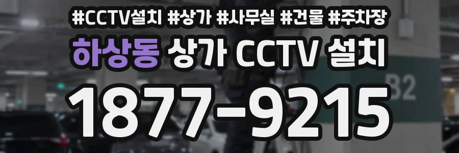 하상동 상가 CCTV 설치