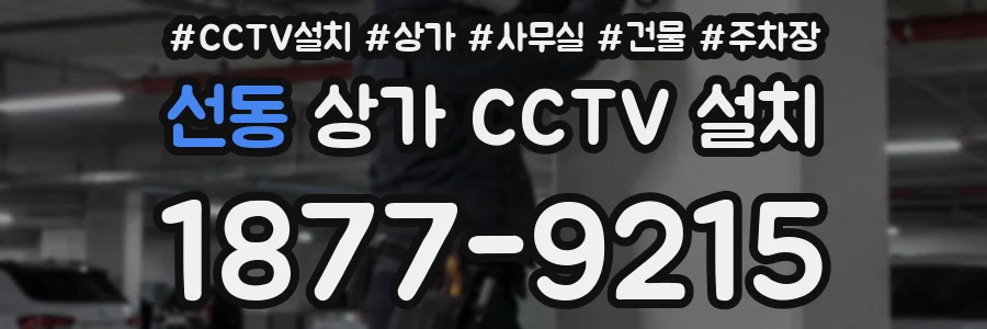 선동 상가 CCTV 설치