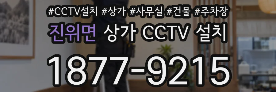 진위면 상가 CCTV 설치