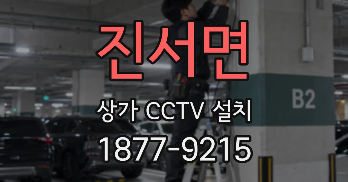 진서면 상가 CCTV 설치