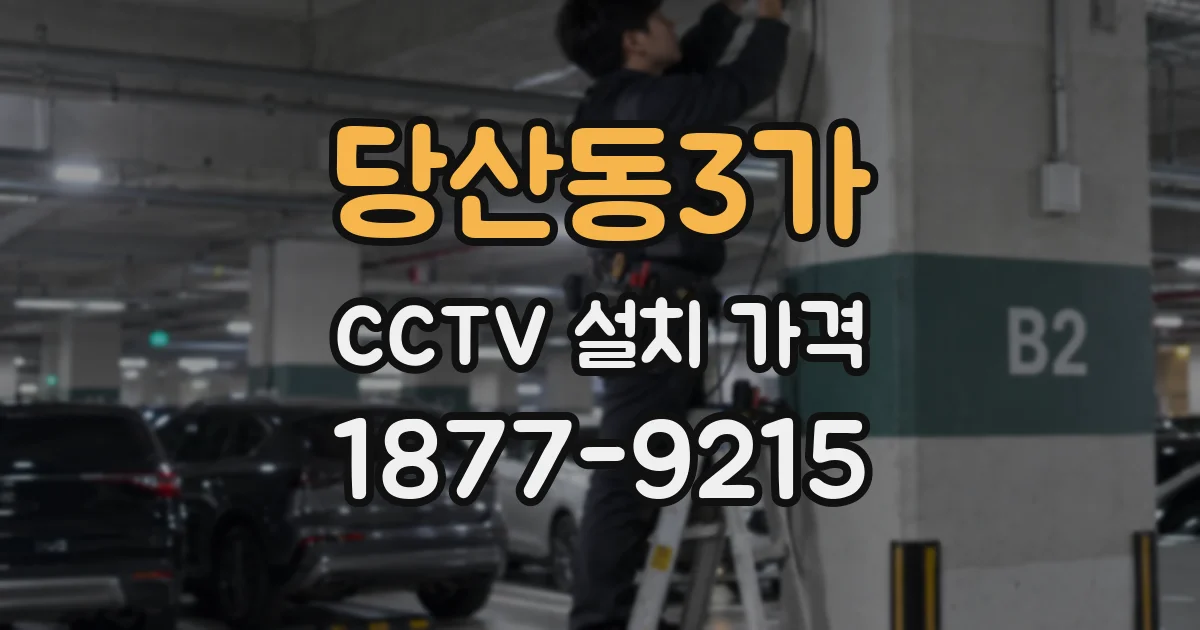 당산동3가 CCTV 설치 가격