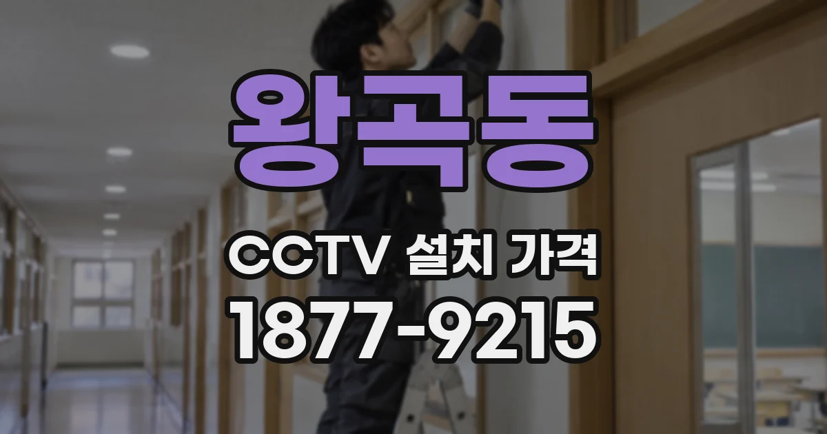 왕곡동 CCTV 설치 가격