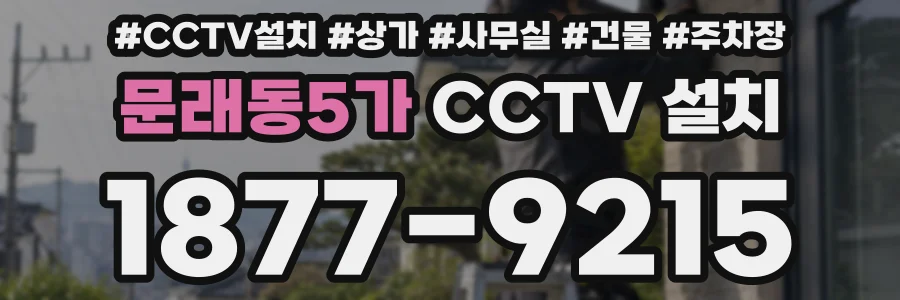 문래동5가 CCTV 설치