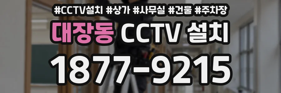 대장동 CCTV 설치