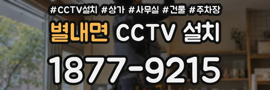 별내면 CCTV 설치