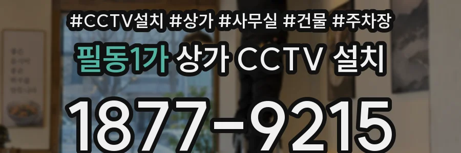 필동1가 상가 CCTV 설치