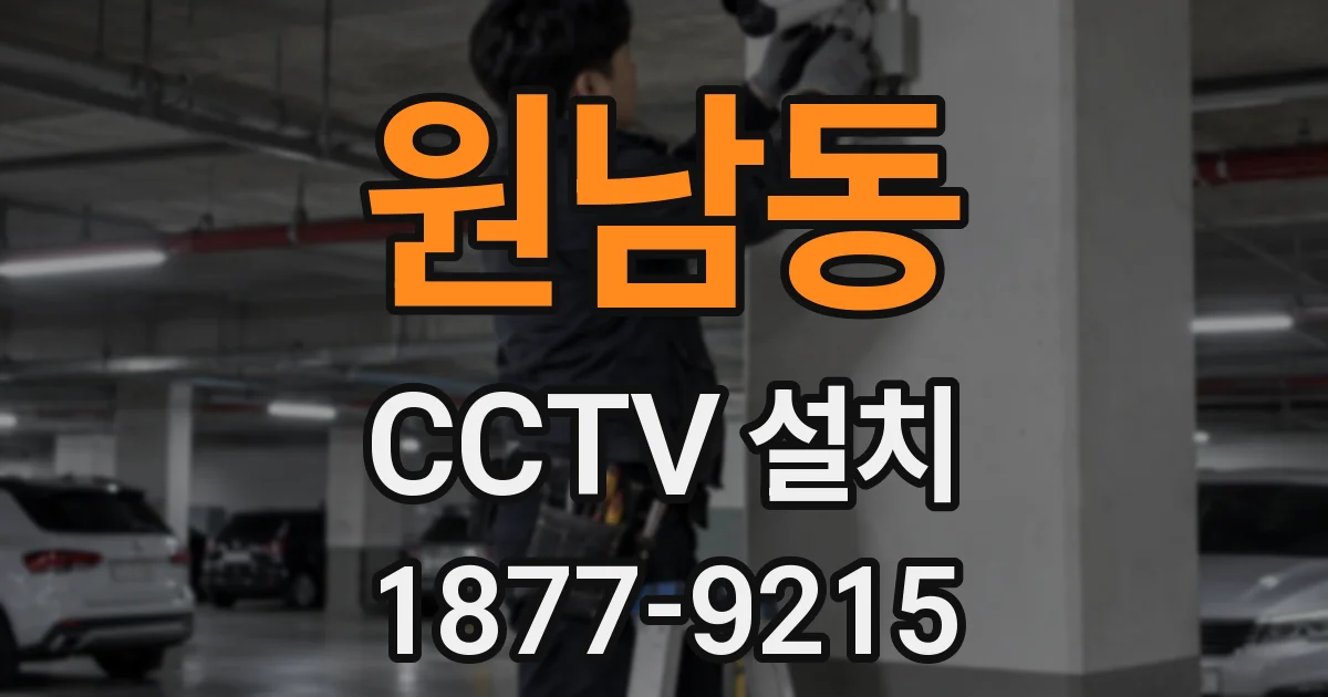 원남동 CCTV 설치
