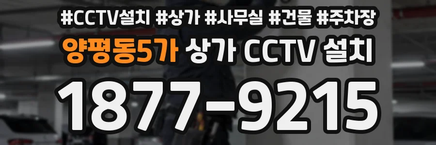 양평동5가 상가 CCTV 설치