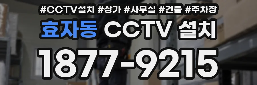 효자동 CCTV 설치