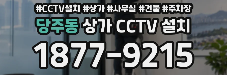 당주동 상가 CCTV 설치