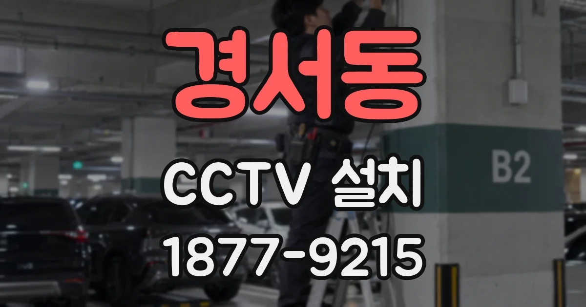 경서동 CCTV 설치