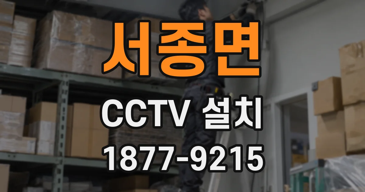 서종면 CCTV 설치