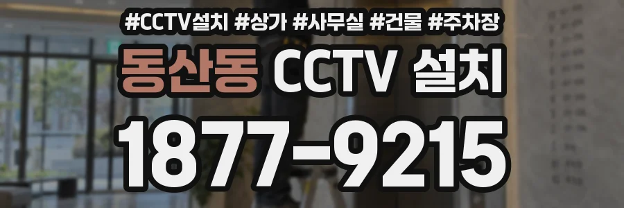 동산동 CCTV 설치