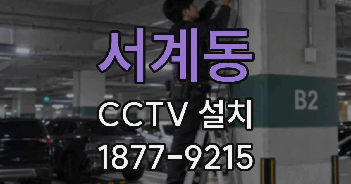 서계동 CCTV 설치