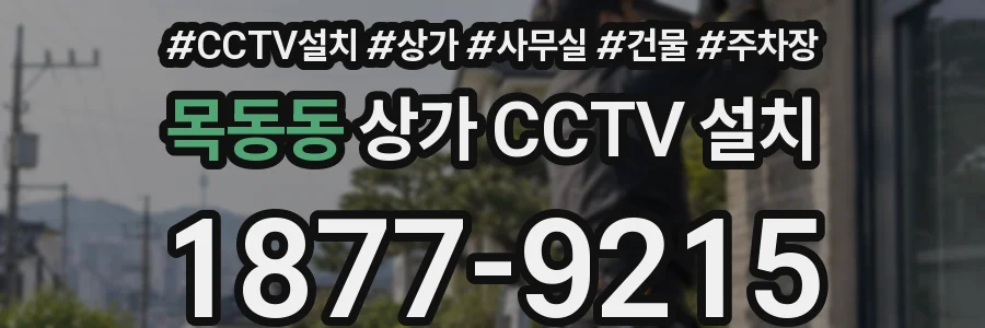 목동동 상가 CCTV 설치
