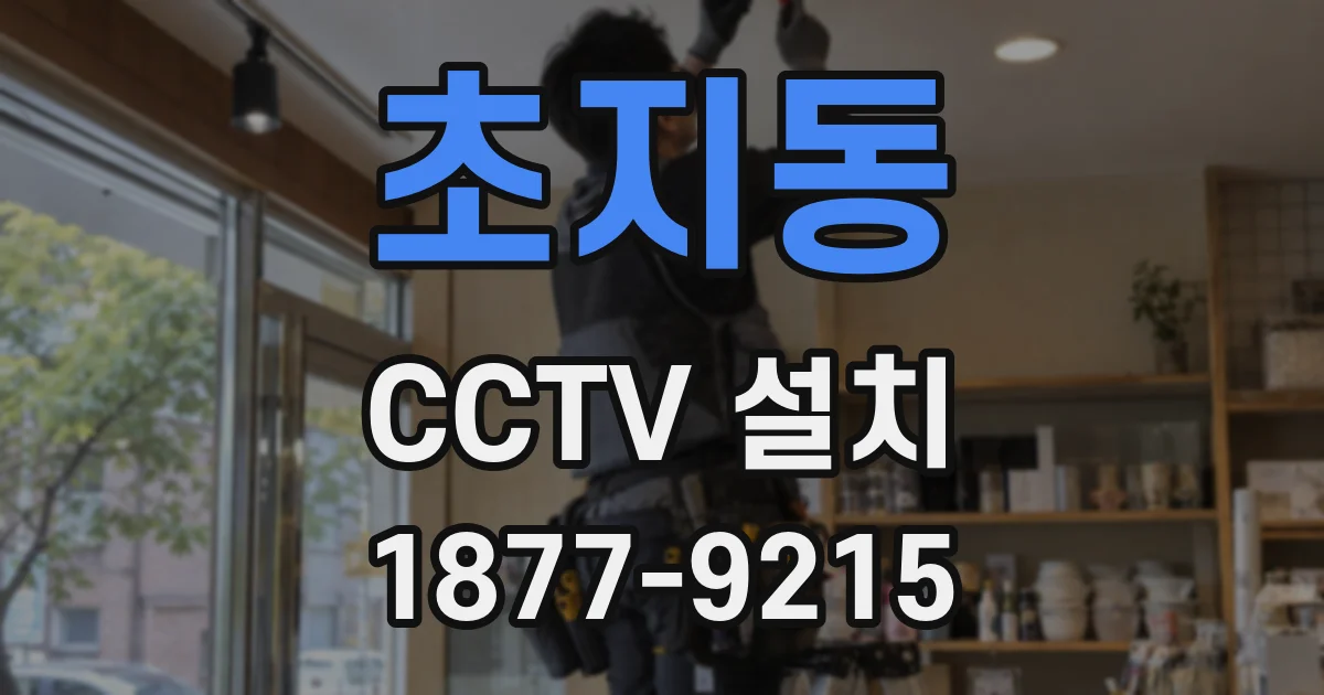 초지동 CCTV 설치