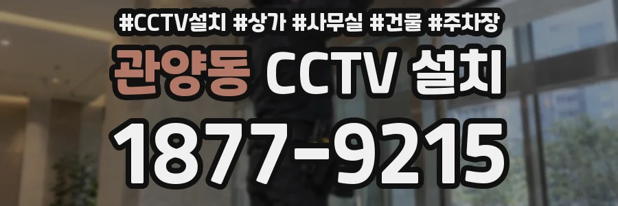 관양동 CCTV 설치