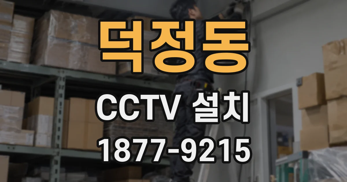덕정동 CCTV 설치