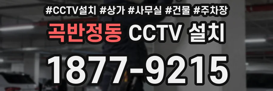 곡반정동 CCTV 설치