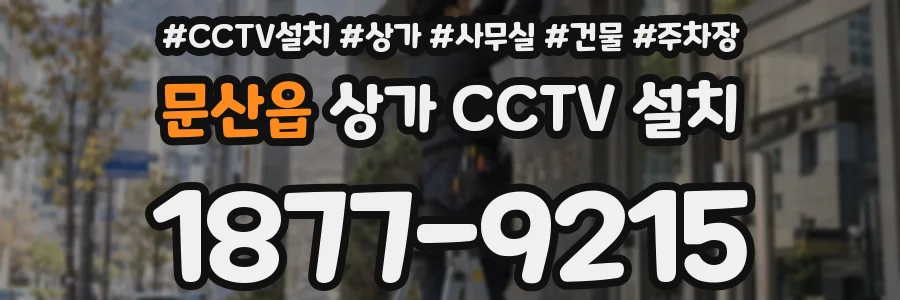 문산읍 상가 CCTV 설치