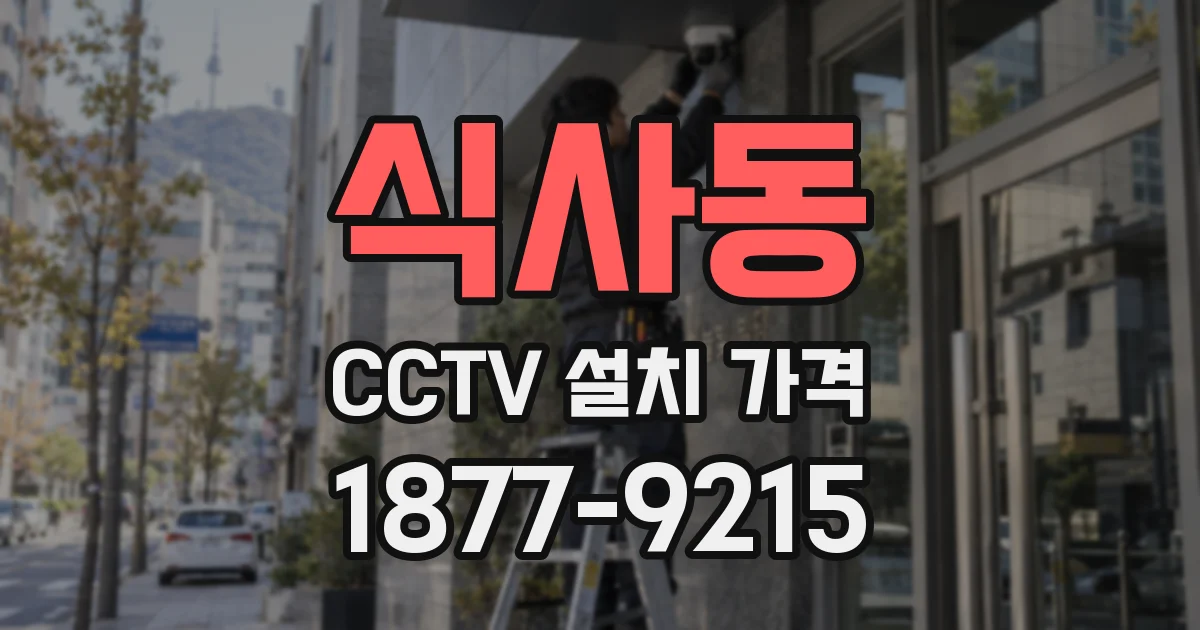 식사동 CCTV 설치 가격