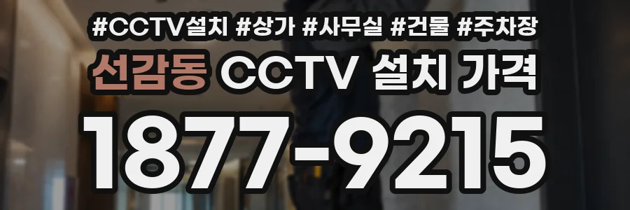 선감동 CCTV 설치 가격