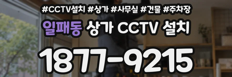 일패동 상가 CCTV 설치