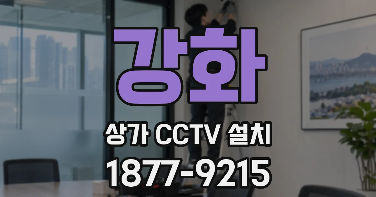 강화 상가 CCTV 설치