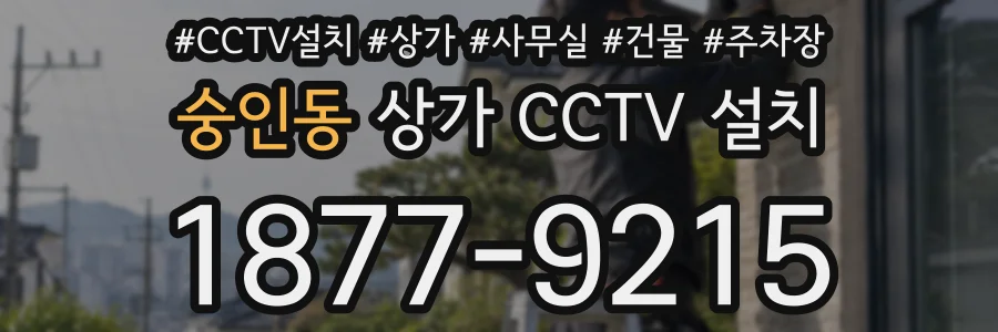 숭인동 상가 CCTV 설치