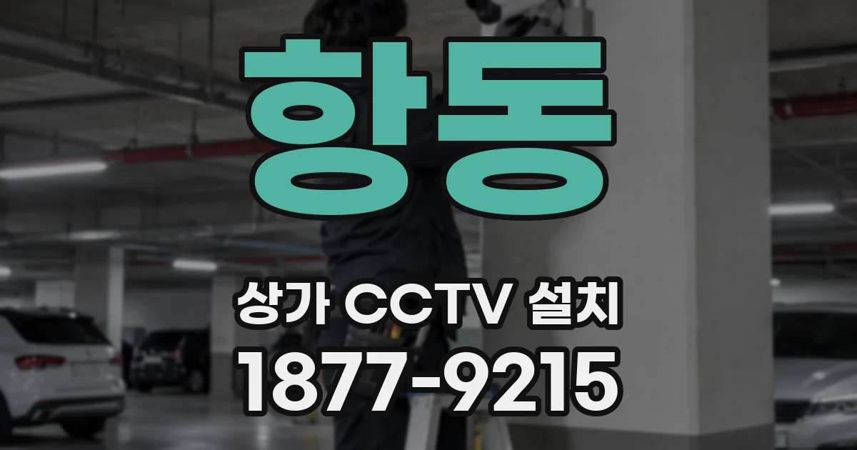 항동 상가 CCTV 설치