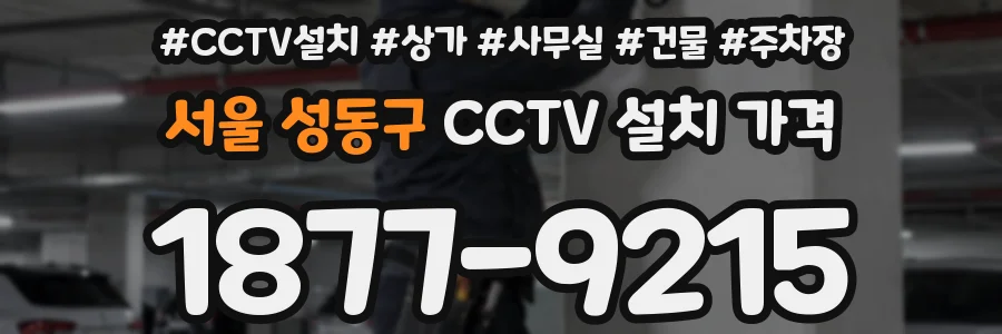 서울 성동구 CCTV 설치 가격