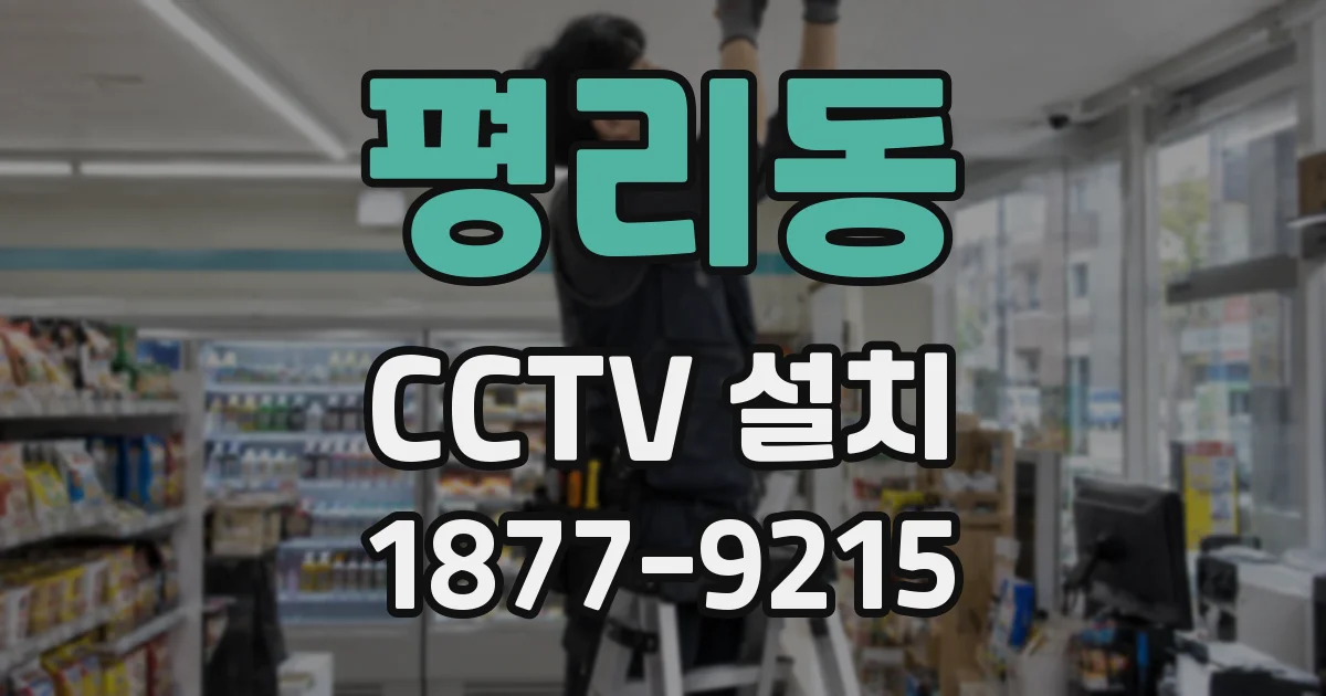 평리동 CCTV 설치