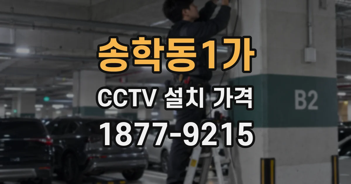 송학동1가 CCTV 설치 가격