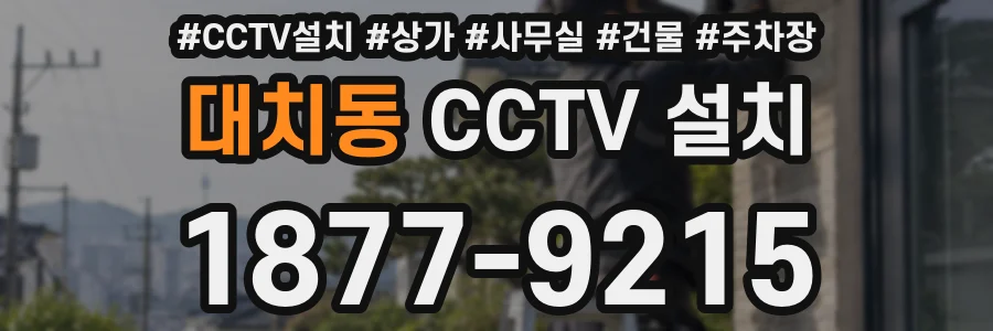 대치동 CCTV 설치