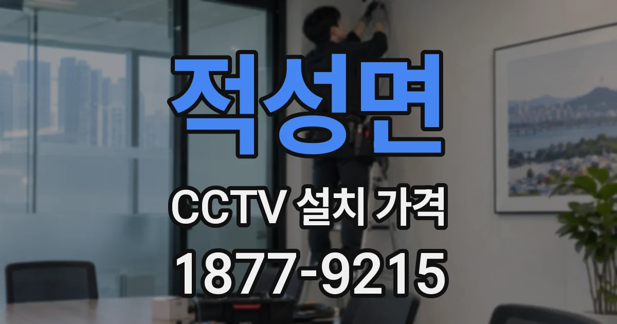 적성면 CCTV 설치 가격