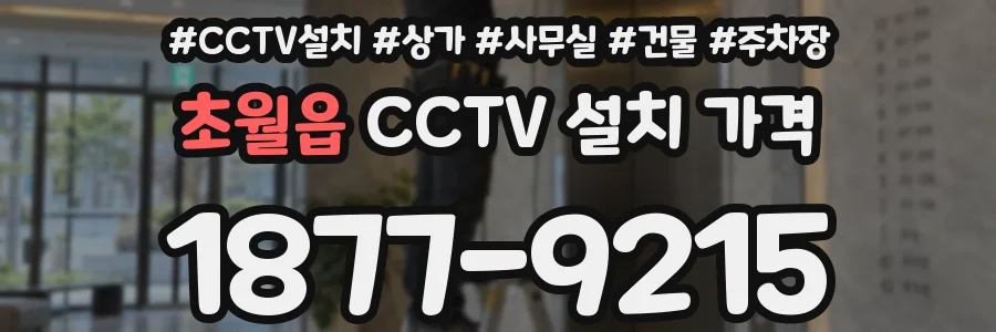 초월읍 CCTV 설치 가격