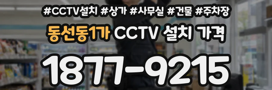 동선동1가 CCTV 설치 가격