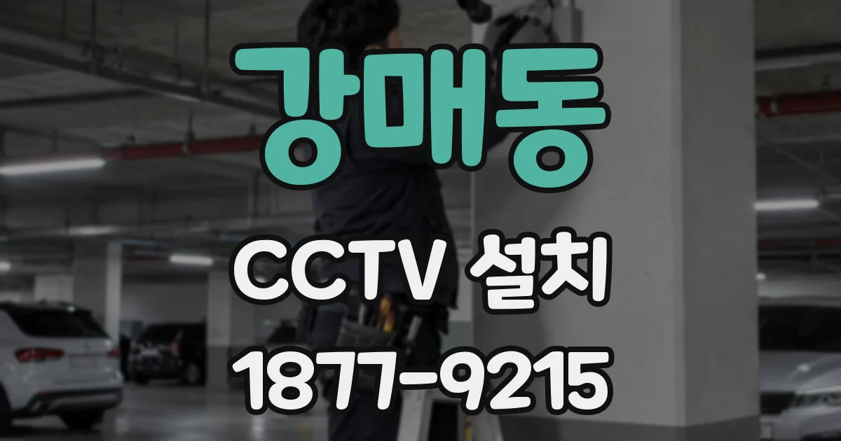 강매동 CCTV 설치
