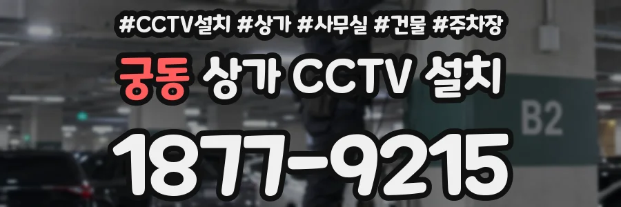 궁동 상가 CCTV 설치