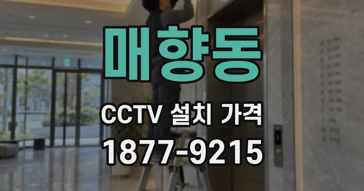 매향동 CCTV 설치 가격