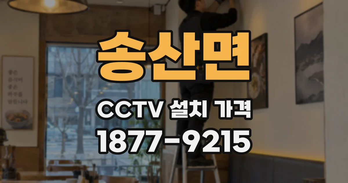 송산면 CCTV 설치 가격