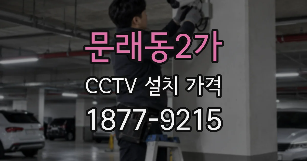 문래동2가 CCTV 설치 가격