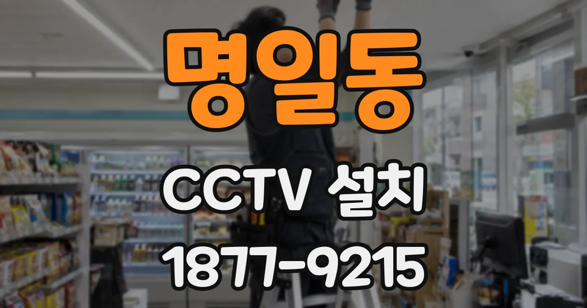 명일동 CCTV 설치