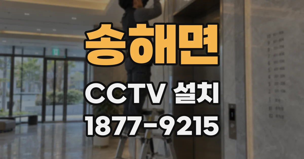 송해면 CCTV 설치