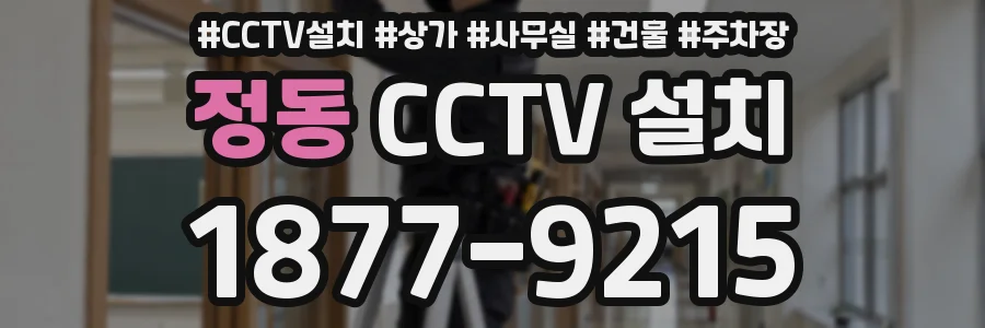 정동 CCTV 설치