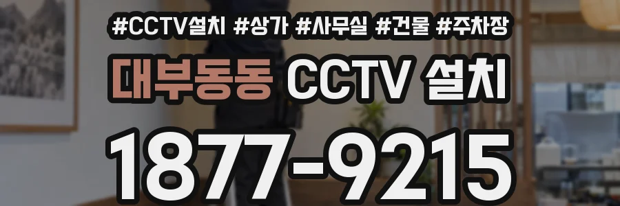 대부동동 CCTV 설치