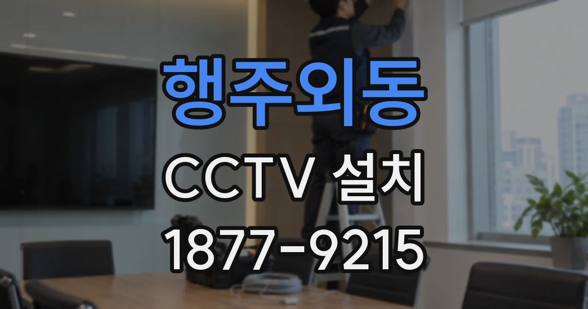 행주외동 CCTV 설치
