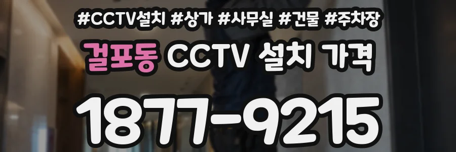 걸포동 CCTV 설치 가격