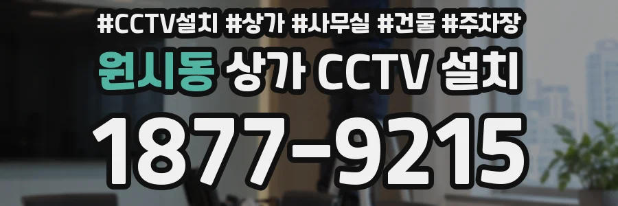 원시동 상가 CCTV 설치