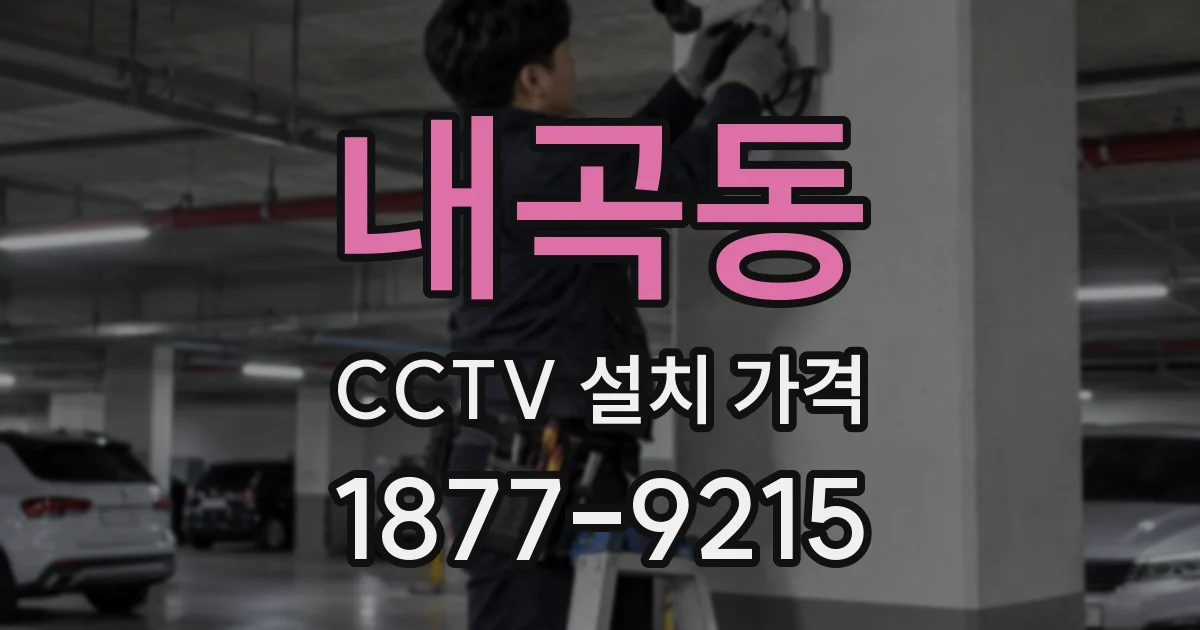 내곡동 CCTV 설치 가격